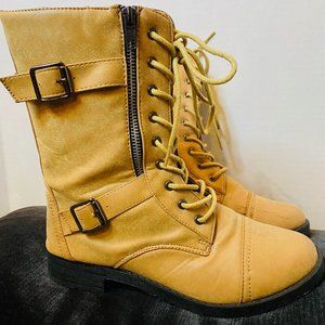 Stylish Tan Combat like Boots